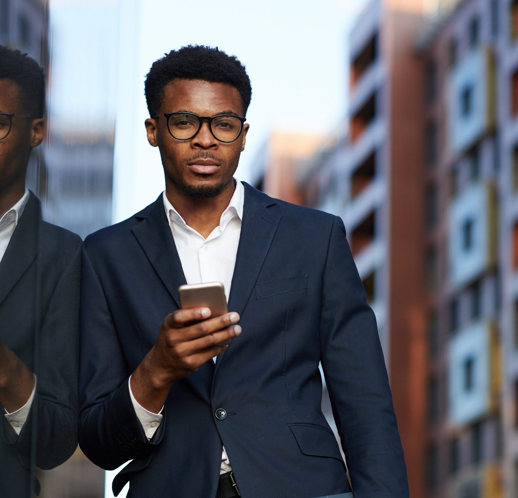 Handsome young Black entrepreneur